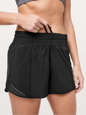 Lululemon Hotty Hot Short *High-Rise Long 4" Black